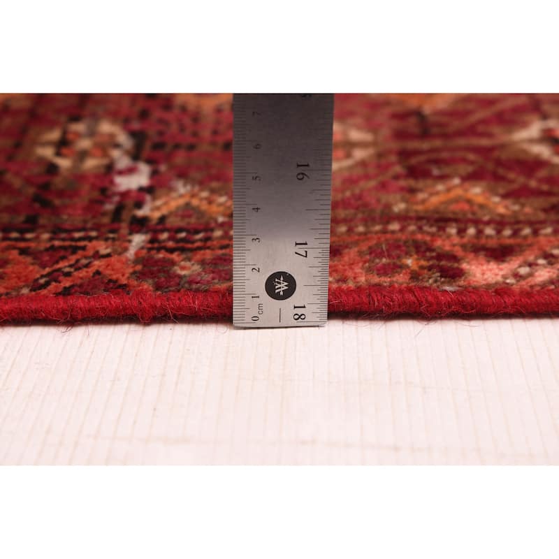 ECARPETGALLERY Hand-knotted Melis Vintage Red Wool Rug - 4'11 x 9'5