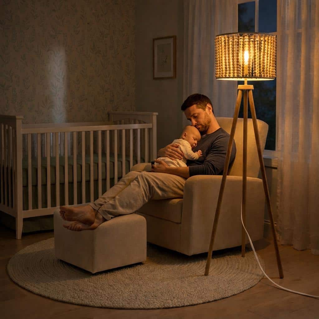 Sofi Natural Wood Tripod Floor Lamp with Beaded Shade