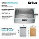 preview thumbnail 49 of 100, KRAUS Kore Workstation Farmhouse Apron Stainless Steel Kitchen Sink