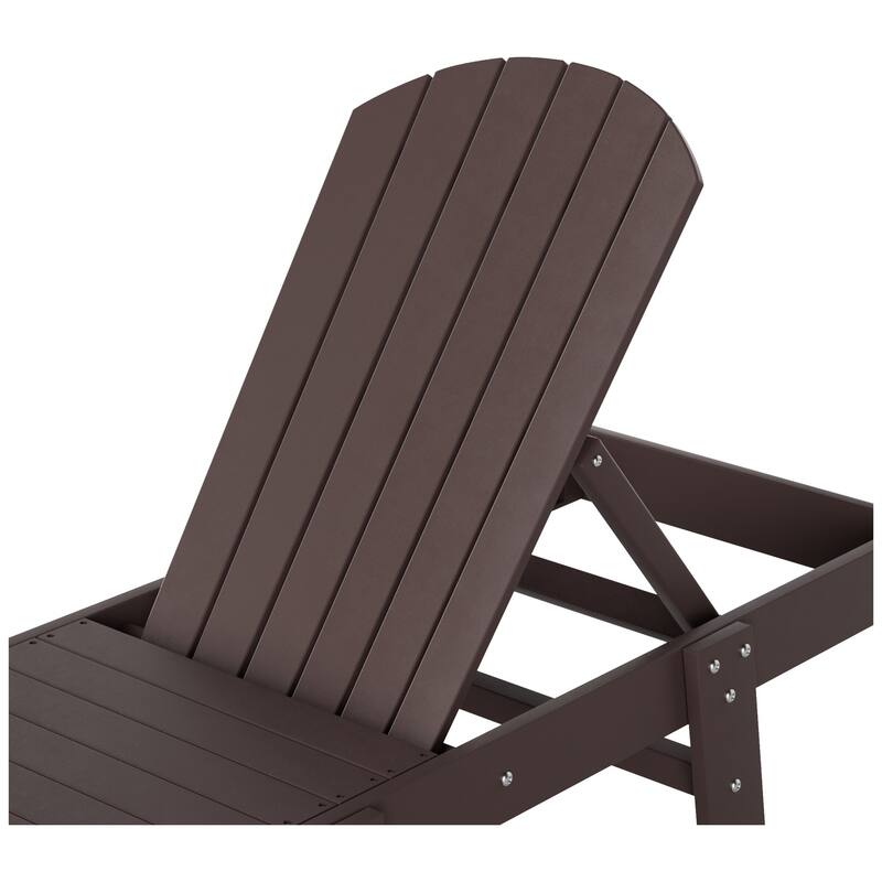 Altura Armless Poly Eco-Friendly All Weather Reclining Chaise Lounge (Set of 2)