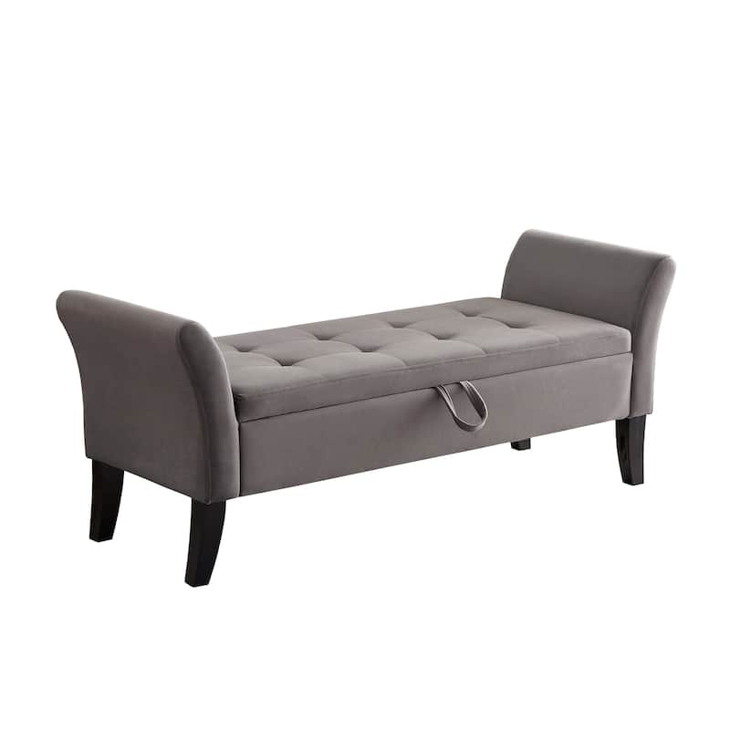 51.5" Bed Bench with Storage Velvet Space-Saving Sofas for Living Room, Apartment and Office