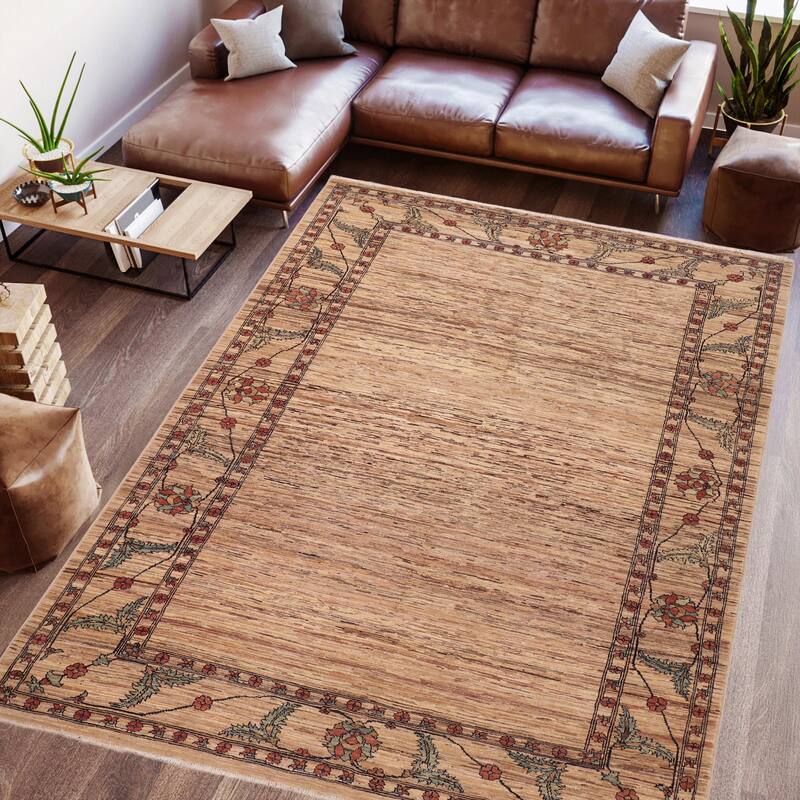 Rustic Ombre Zemeen Gabbeh Hand Knotted Wool Area Rug