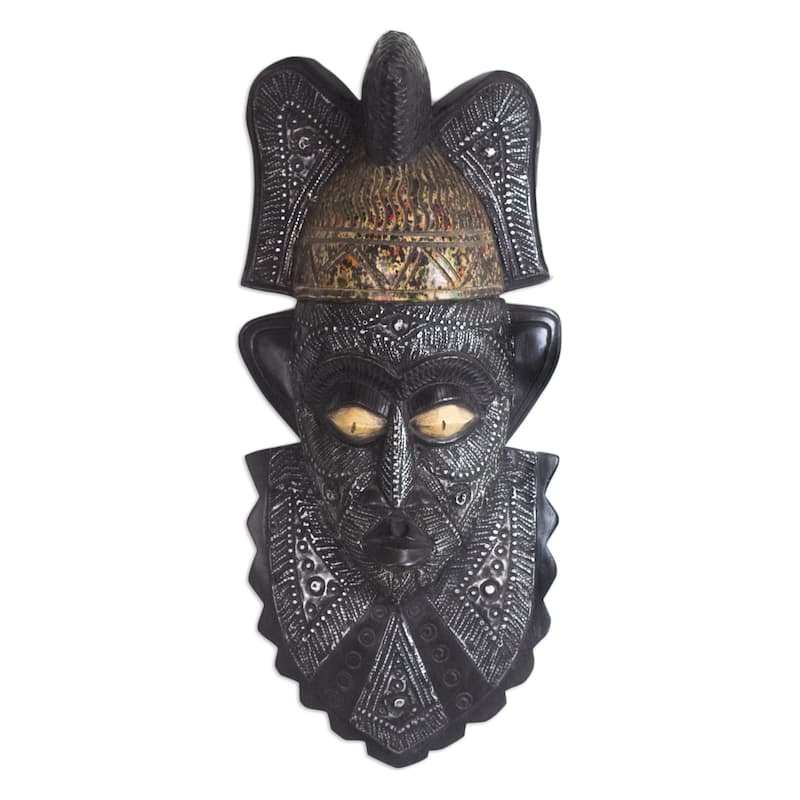 Novica Handmade Asantewaa African Wood Mask