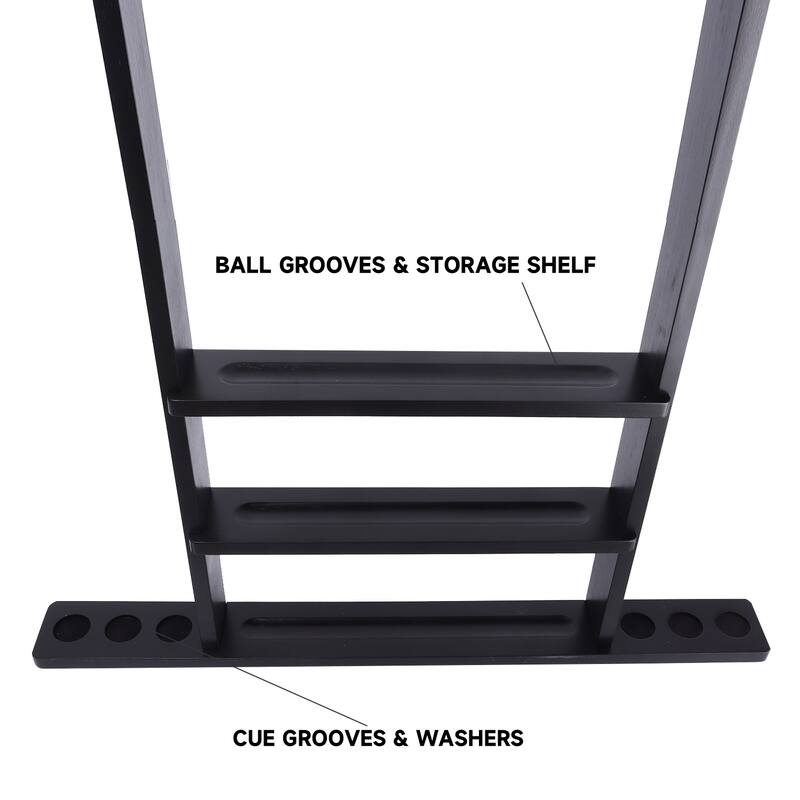 GSE™ 6-Pool Cue Wall Mounting Billiard Cue Rack, Hanging Wall Mounted Pool Cue Stick Holder