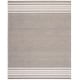 preview thumbnail 14 of 12, SAFAVIEH Handmade Metro Lyudmyla Stripe Wool Rug 8' x 10' - Charcoal/Ivory - Rectangle