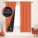 preview thumbnail 48 of 117, Deconovo 100% Full Blackout Double-Layer Rod Pocket Curtains (2 Panels)