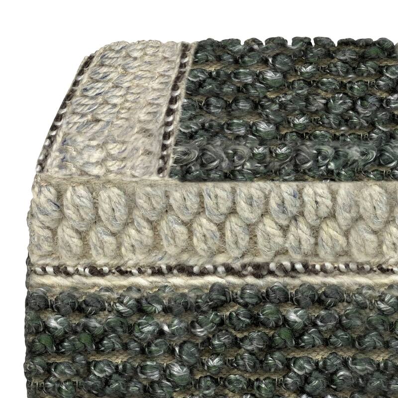 WYNDENHALL Heyfield Square Pouf Handloom Woven