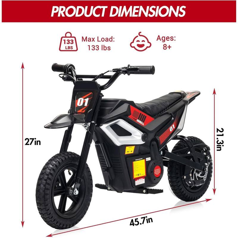 24v Ride on Motorcycle Toy for Kids Best Gift