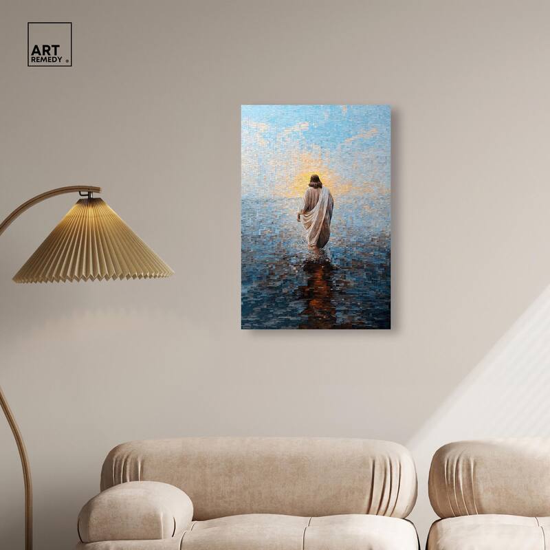 Water Walker Mosaic I Canvas by Art Remedy, Gallery Wrapped