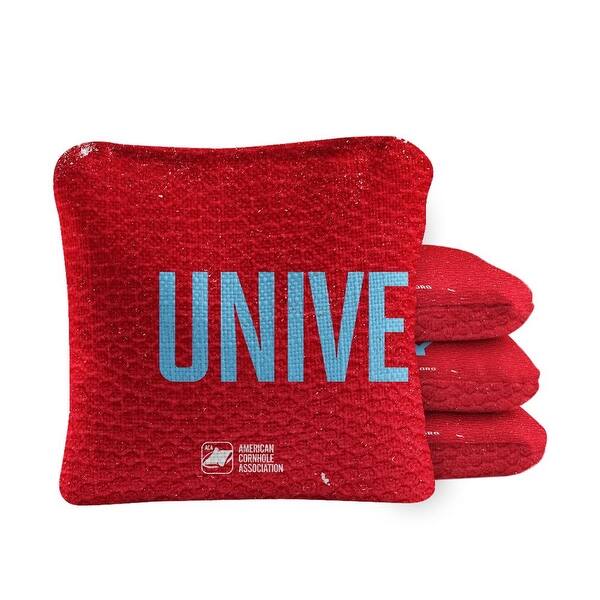 slide 2 of 4, University Red Dual Sided Cornhole Bags