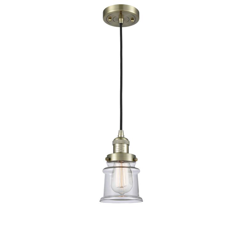 Innovations Lighting Franklin Restoration Canton - 1 Light 5" Cord Hung Mini Pendant