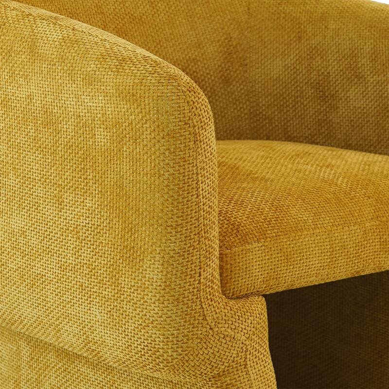 Warren Scandinavian & Mid-Century Modern Style Lounge Chair with Plush Chenille Comfort