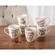 preview thumbnail 4 of 3, Winterberry Set of 6 Sentiment Mugs, 18 Oz