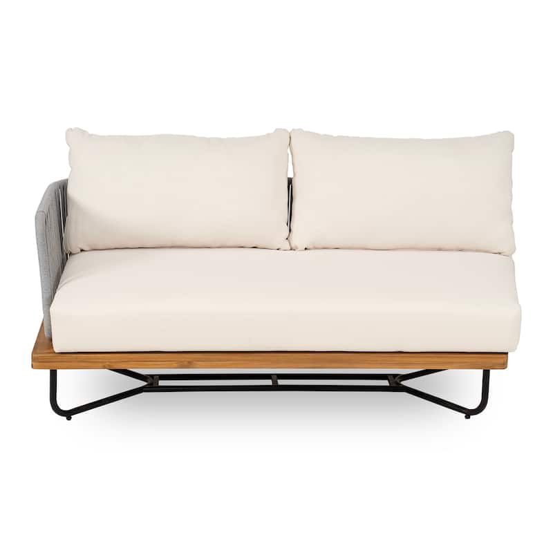 Christopher Knight Home - Evelyn Parker Elegant Lucca Outdoor Acacia Wood Sofa Set