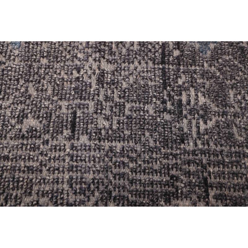 ECARPETGALLERY Hand-knotted Jules Serapi Dark Grey Wool Rug - 5'5 x 7'7