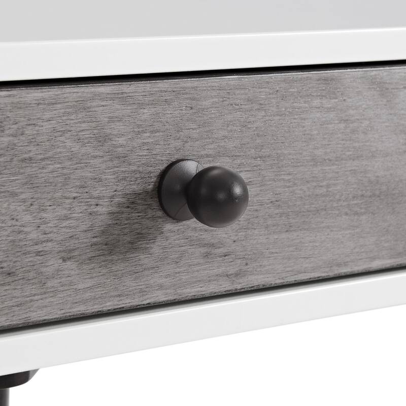 Mid-Century Modern 44" 2-Drawer Vanity / Desk