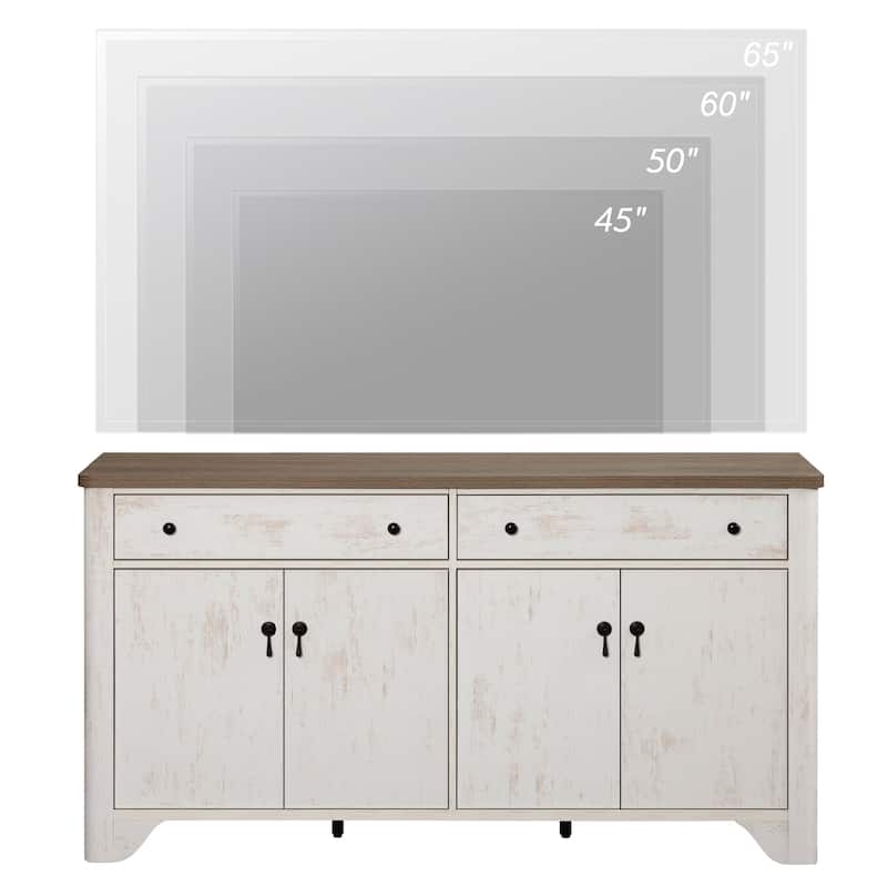 WAMPAT Large Sideboard Buffet Cabinet with Storage, 59"