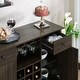 preview thumbnail 4 of 10, Furniture of America Madrid Contemporary 5-shelf Buffet