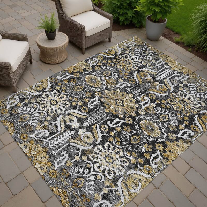 Machine Washable Indoor/ Outdoor Global Firestone Chantille Rug