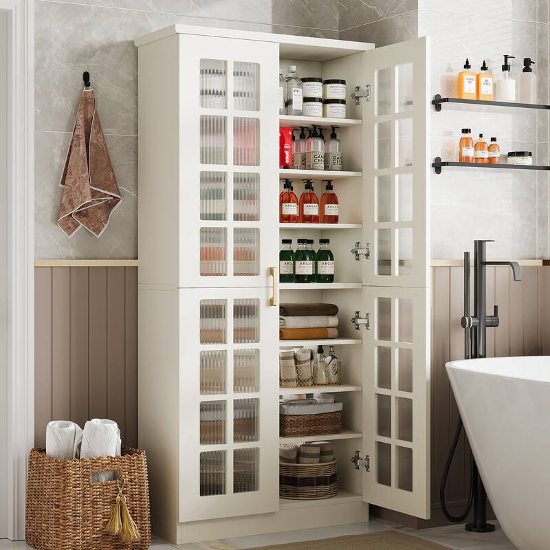 Modern Kitchen Storage Cabinet Pantry Cabinet with Doors