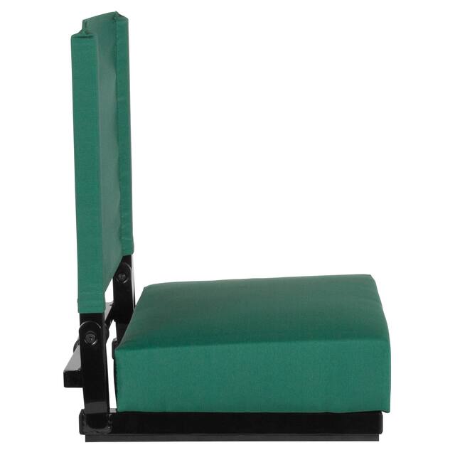 2 Pack 500 lb. Rated Lightweight Stadium Chair-Handle-Padded Seat