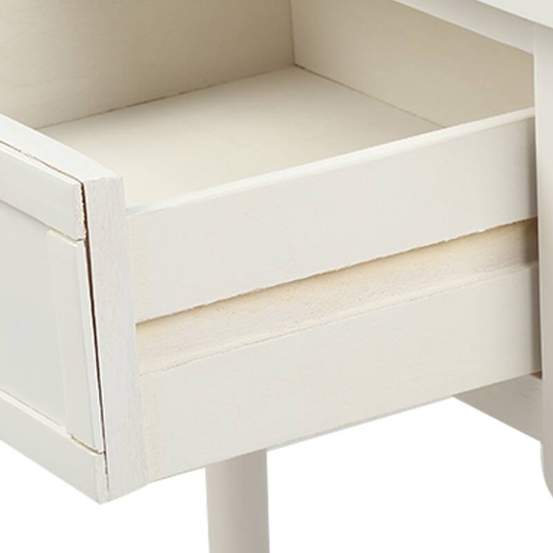 Traditional Design with Two Drawers and Bottom Shelf