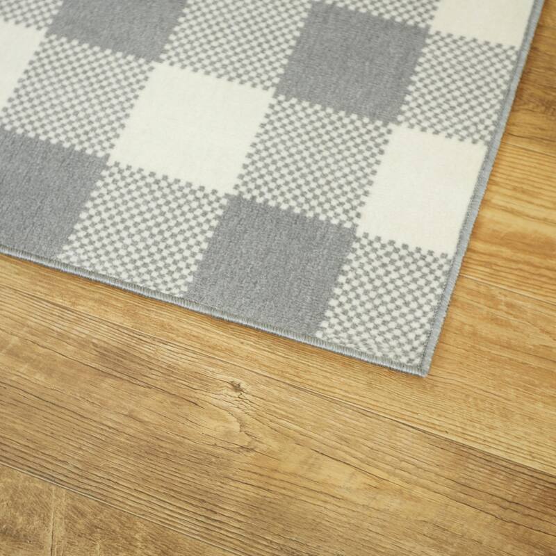 Porch & Den Morgen Gingham Check Indoor/Outdoor Area Rug
