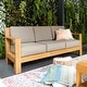 preview thumbnail 19 of 31, Cambridge Casual Logan 5-Piece Teak Patio Conversation Set with Sunbrella Cushion