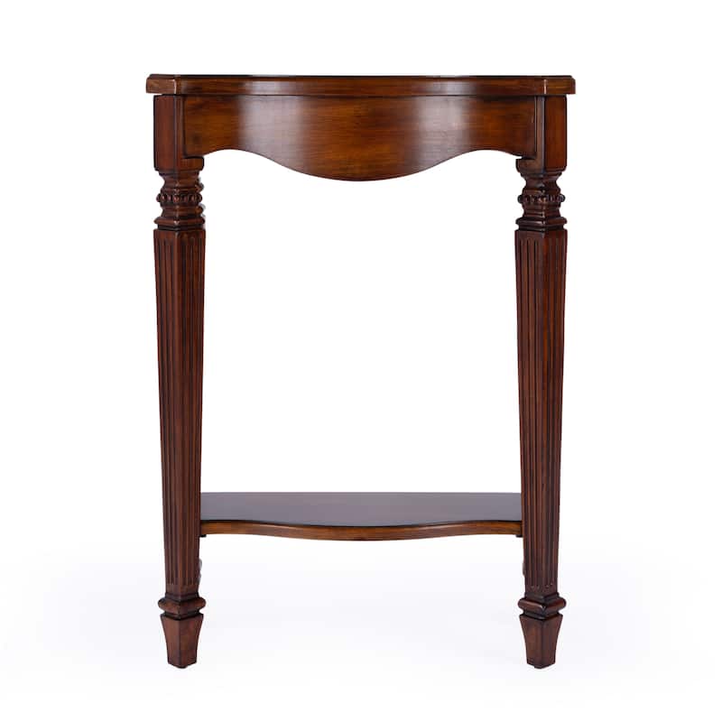 Cheshire 22 in. W Rectangular Wood Ballerina Console Table with Open Shelf
