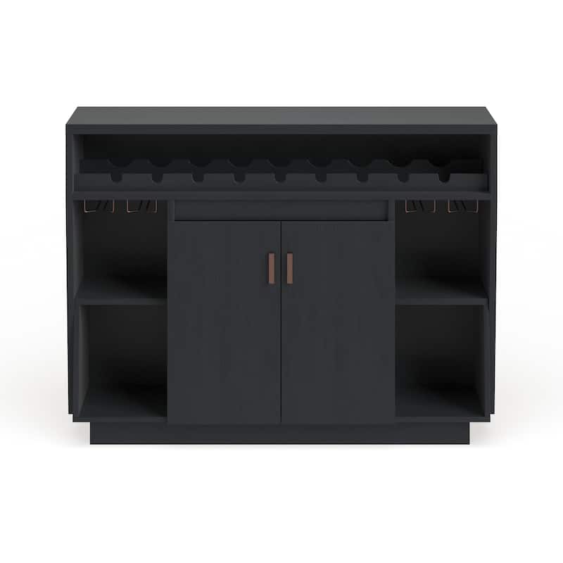 Furniture of America Ping Contemporary Black 47-inch 4-shelf Dining Buffet
