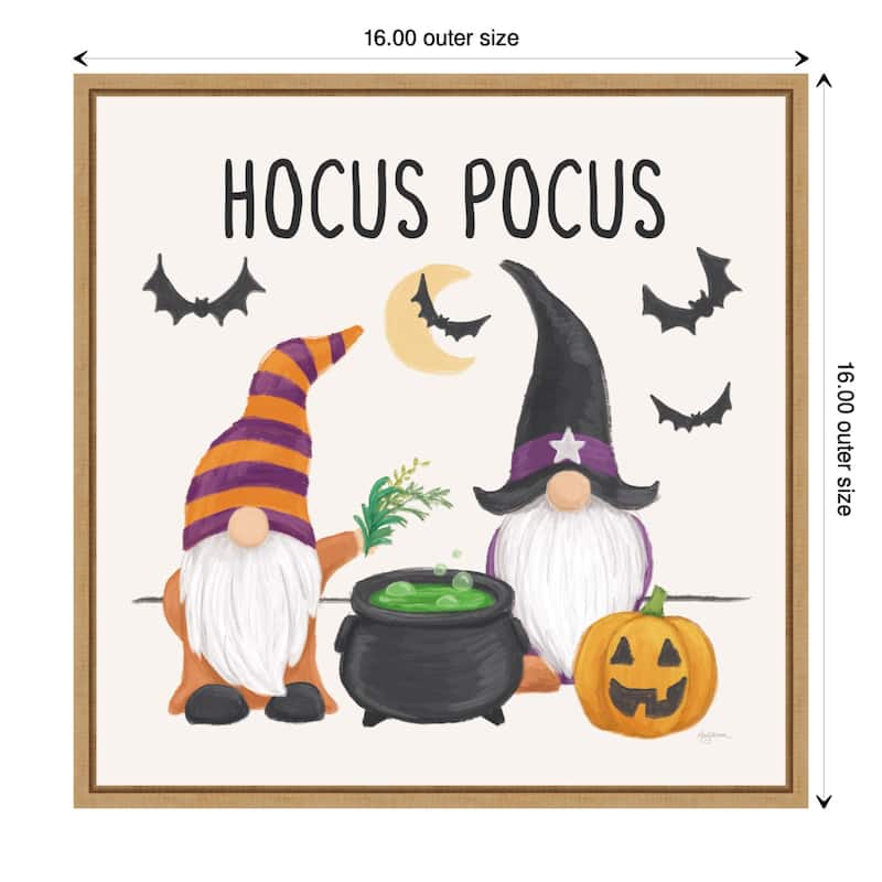Halloween Gnomes II by Mary Urban Canvas Art Framed - Sylvie Maple