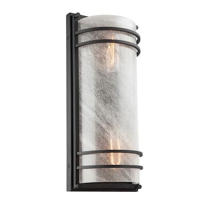 Artcraft Keswick 2-Light Outdoor Wall Sconce - Black Finish