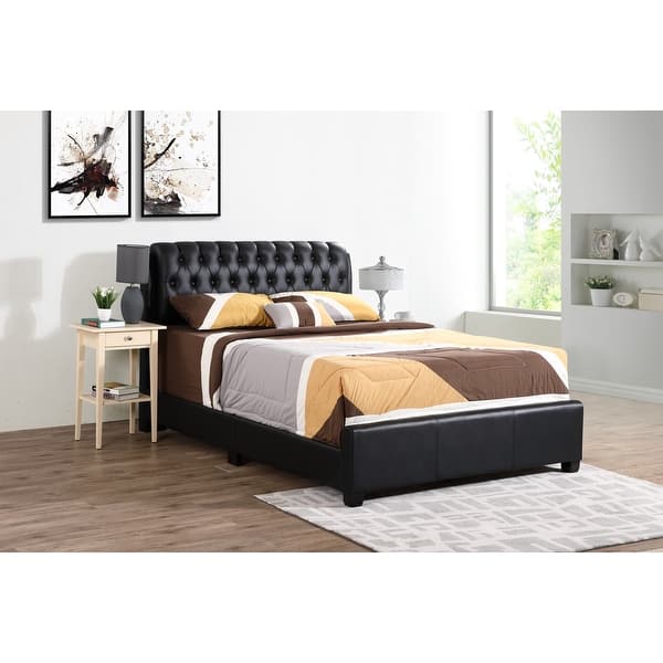 slide 2 of 49, Glory Furniture Marilla G1500C-FB-UP Full Bed , BLACK Black - King