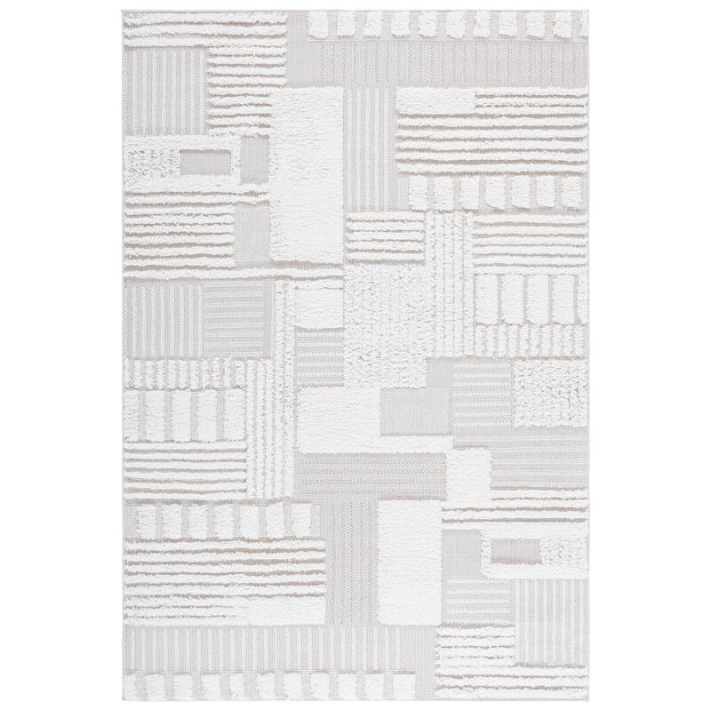SAFAVIEH Trends Wilda Geometric Rug - 5'3" x 7'6" - Beige/Ivory