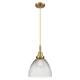 Option Clear Halophane Shade / Brushed Brass