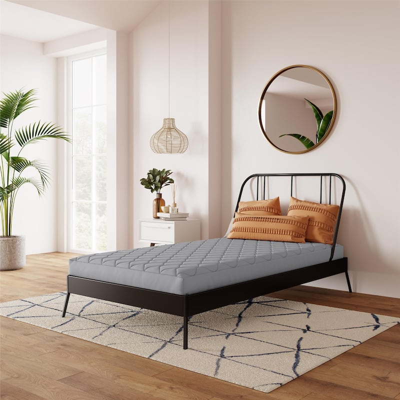 DHP Dana 6 Inch Quilted Mattress with Removable Cover and Thermobonded Polyester Fill