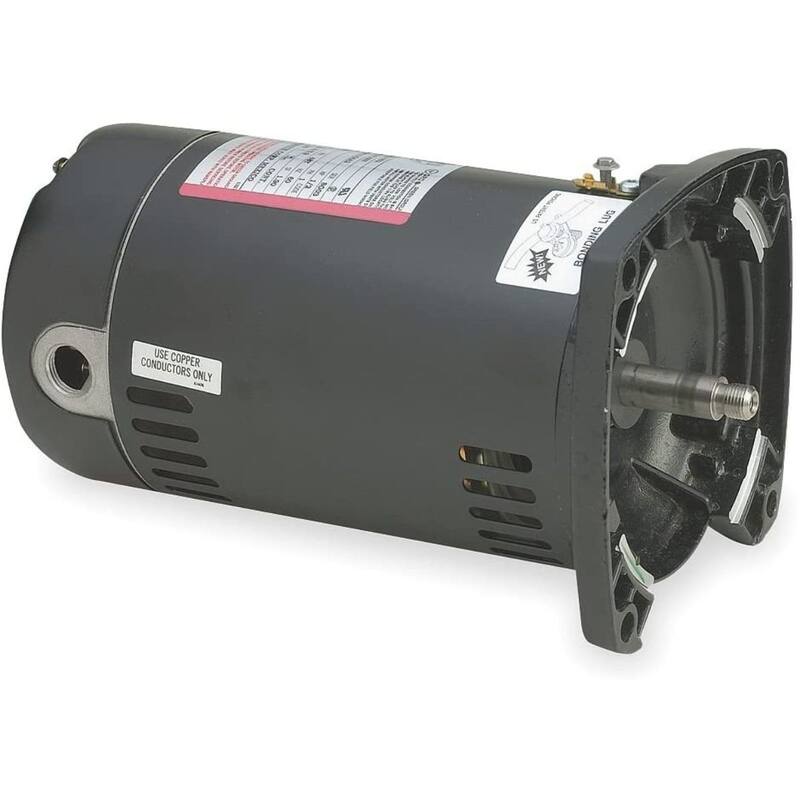 1 HP Square Flange Threaded Shaft Horizontal Pool Pump Motor, 1.25 SF