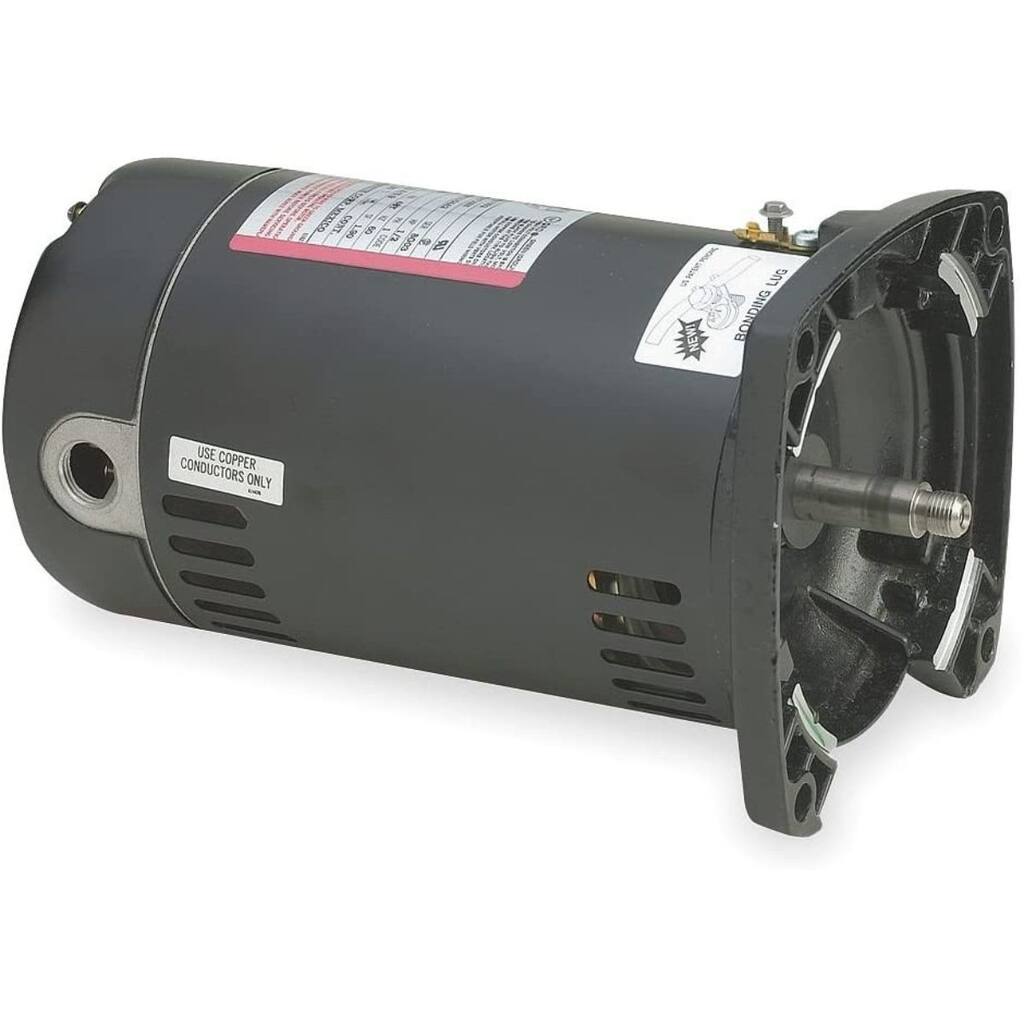 1 HP Square Flange Threaded Shaft Horizontal Pool Pump Motor, 1.25 SF