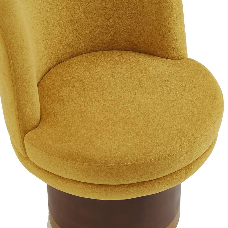 360°Swivel Accent Chair Round Swivel Chair Barrel Chair Upholstered Swivel Chair for Living Room, Bedroom or Apartment