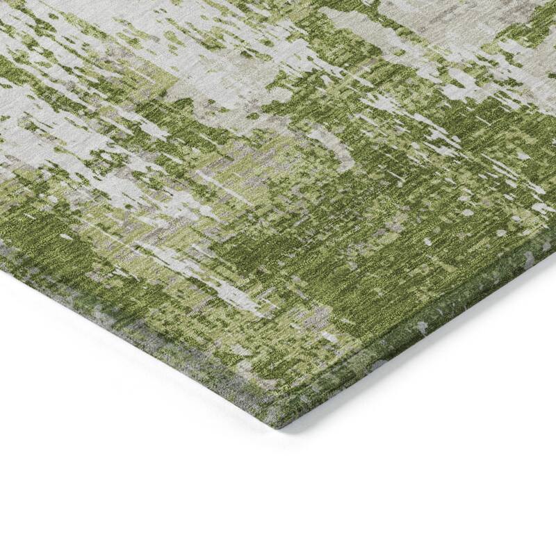 HomeRoots Abstract Transitional Rectangle Outdoor Rug