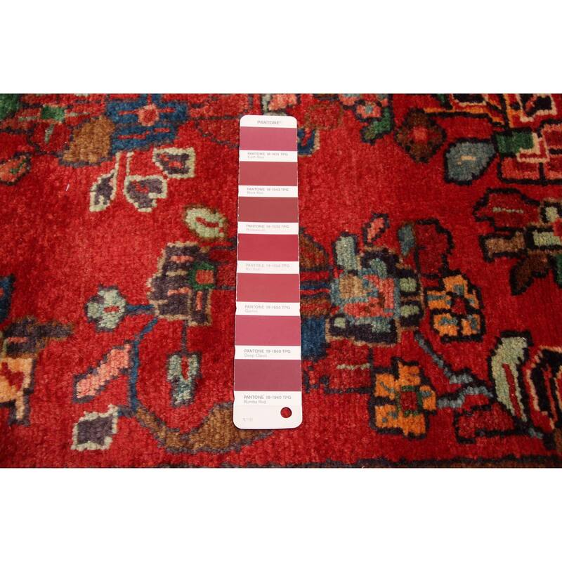 ECARPETGALLERY Hand-knotted Andelz Red Wool Rug - 3'8 x 16'10