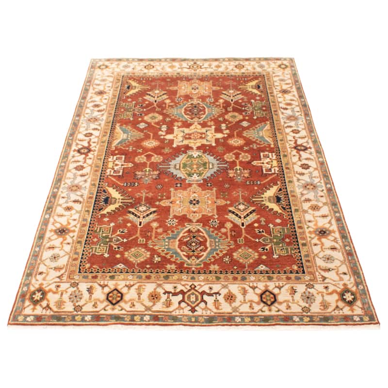 ECARPETGALLERY Hand-knotted Jules Sultane Copper Wool Rug - 5'10 x 9'1