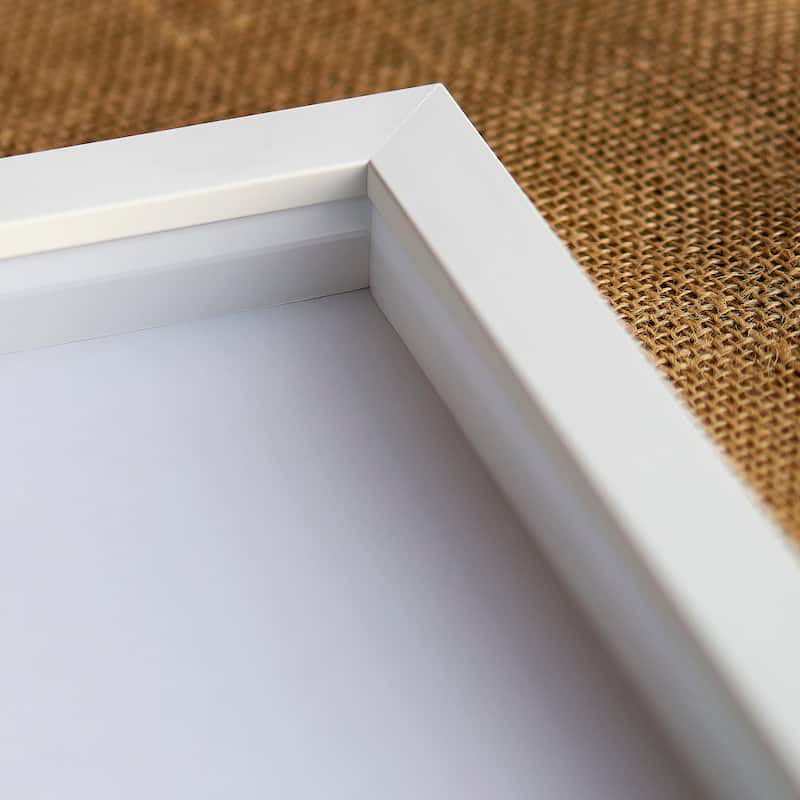 37x29 Shadow Box Frame White 1 Real Wood