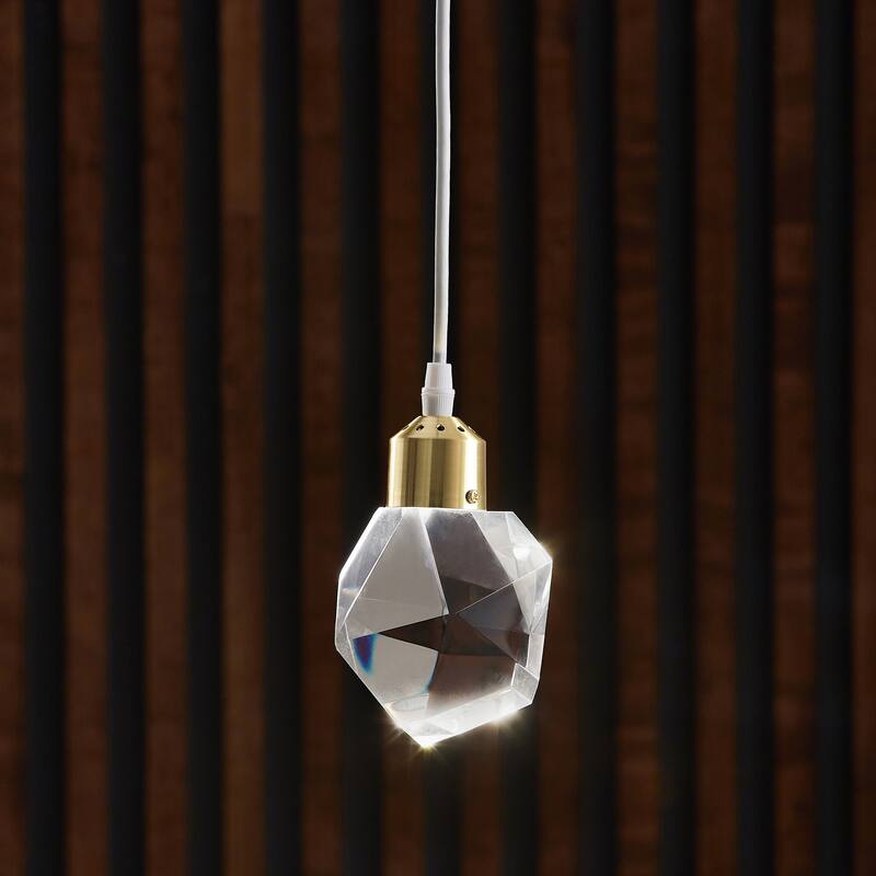Galway Crystal Rock LED Pendant / Chandelier by iNSPIRE Q Bold
