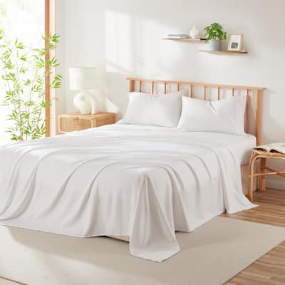 Clara Clark Premium Bamboo Blend Fitted Sheet Set