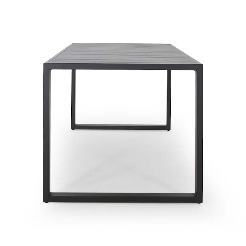 Navan Modern Aluminum Outdoor Dining Table by Christopher Knight Home - 70.00" L x 35.00" W x 30.00" H
