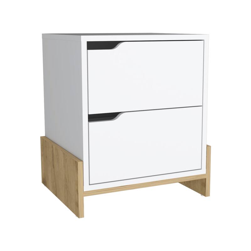 Nightstand for Bedroom, Bedside Table with 2-Drawers