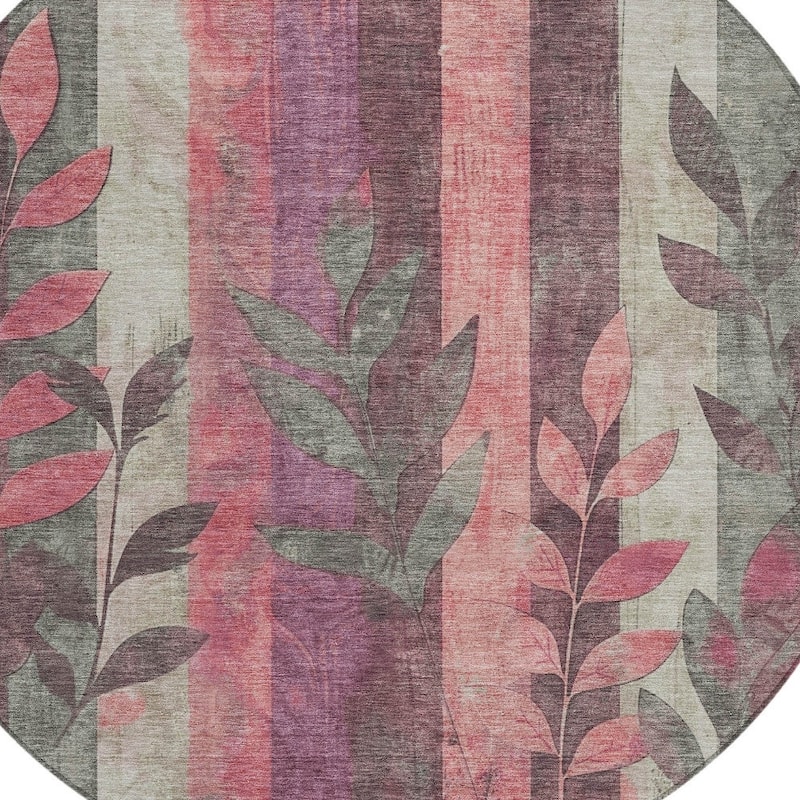 HomeRoots Floral Transitional Rectangle Outdoor Rug
