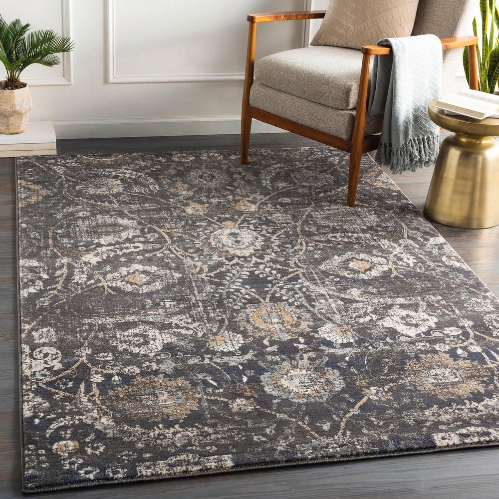 Livabliss Fitz Vintage Floral Area Rug