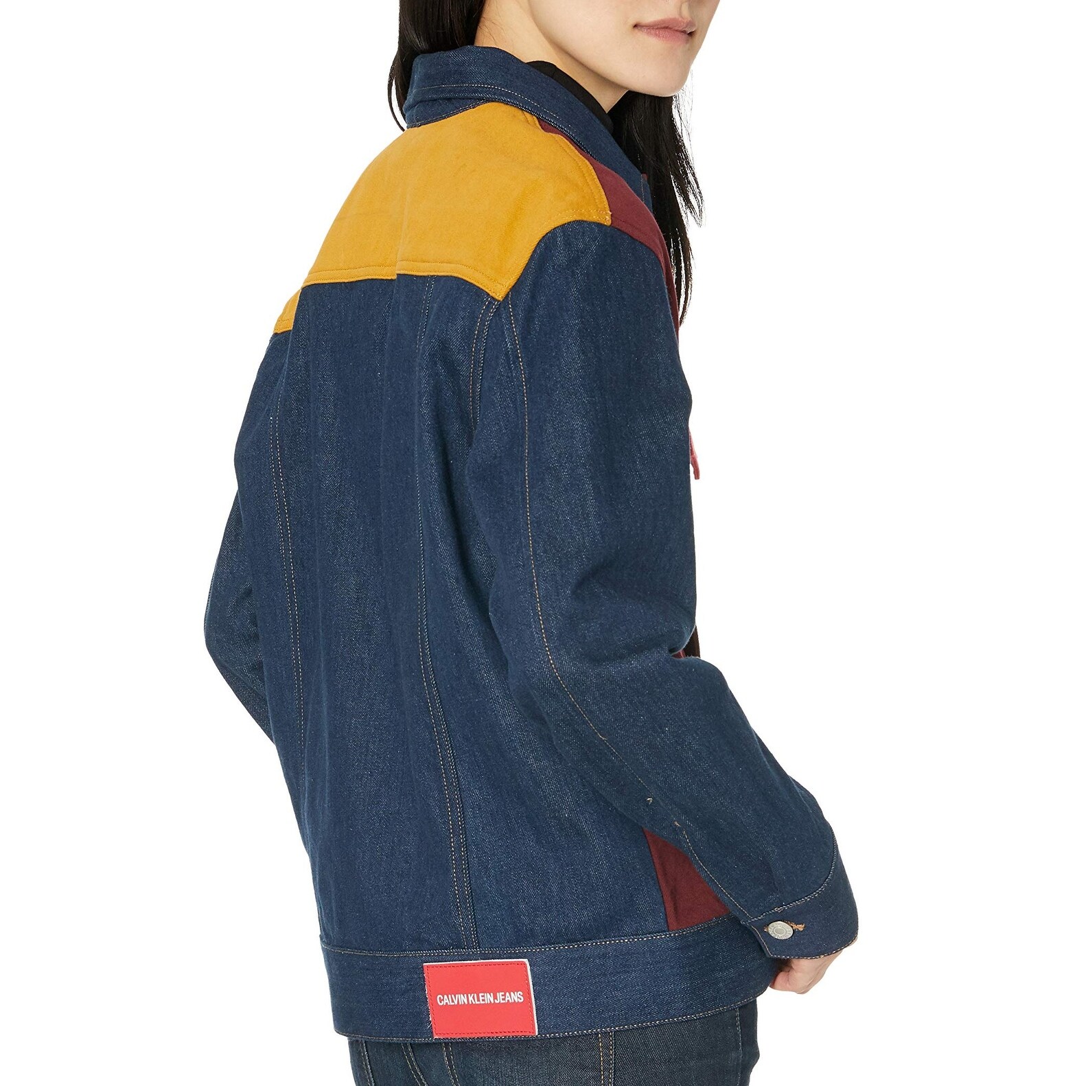 calvin klein colorblock jeans